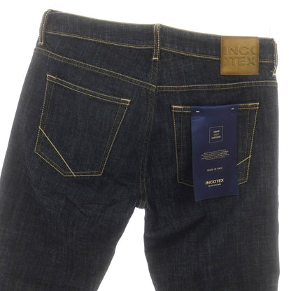 【新品】インコテックス ブルーディヴィジョン INCOTEX BLUE DIVISION ストレッチ タイトテーパードデニムパンツ ジーンズ ダークネイビー【 31 】【 状態ランクN 】【 メンズ 】