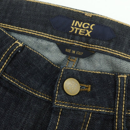 【新品】インコテックス ブルーディヴィジョン INCOTEX BLUE DIVISION ストレッチ タイトテーパードデニムパンツ ジーンズ ダークネイビー【 31 】【 状態ランクN 】【 メンズ 】