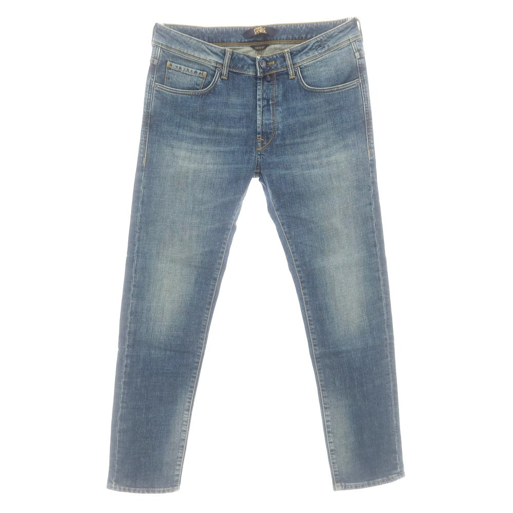 【新品】インコテックス ブルーディヴィジョン INCOTEX BLUE DIVISION ストレッチ タイトテーパードデニムパンツ ジーンズ ブルー【 33 】【 状態ランクN 】【 メンズ 】