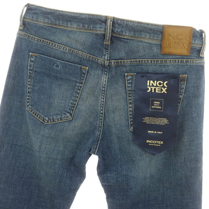 【新品】インコテックス ブルーディヴィジョン INCOTEX BLUE DIVISION ストレッチ タイトテーパードデニムパンツ ジーンズ ブルー【 33 】【 状態ランクN 】【 メンズ 】