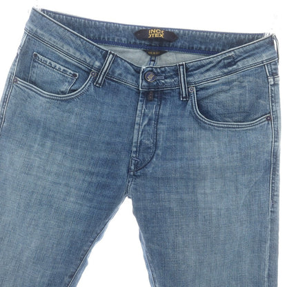 【新品アウトレット】インコテックス ブルーディヴィジョン INCOTEX BLUE DIVISION ストレッチ タイトテーパードデニムパンツ ジーンズ ブルー【 33 】【 状態ランクN- 】【 メンズ 】