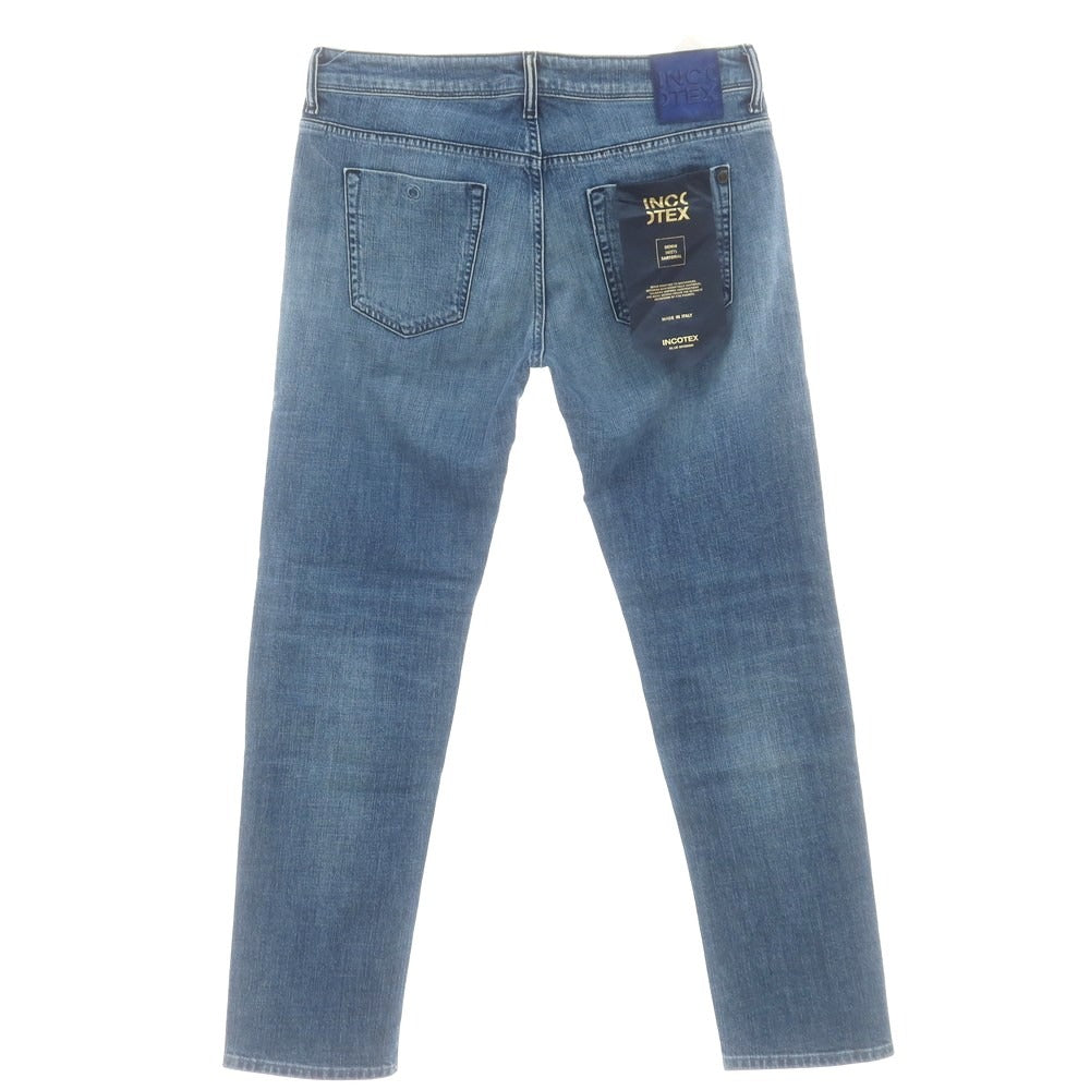 【新品アウトレット】インコテックス ブルーディヴィジョン INCOTEX BLUE DIVISION ストレッチ タイトテーパードデニムパンツ ジーンズ ブルー【 33 】【 状態ランクN- 】【 メンズ 】