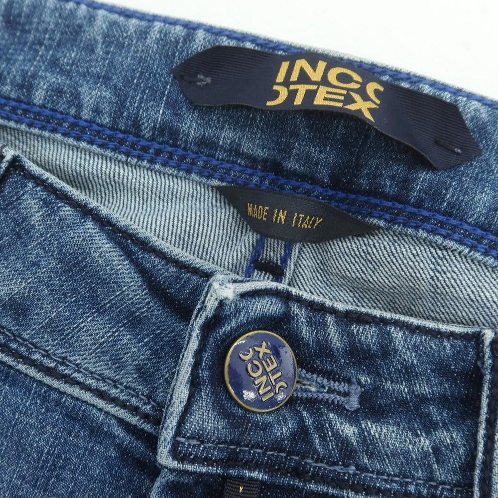 【新品アウトレット】インコテックス ブルーディヴィジョン INCOTEX BLUE DIVISION ストレッチ タイトテーパードデニムパンツ ジーンズ ブルー【サイズ33】【 状態ランクN- 】【 メンズ 】 [CPD]