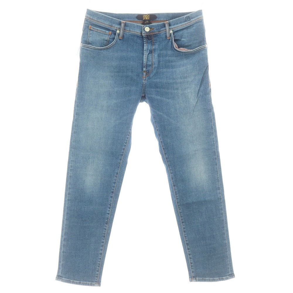 【新品アウトレット】インコテックス ブルーディヴィジョン INCOTEX BLUE DIVISION ストレッチ タイトテーパードデニムパンツ ジーンズ ブルー【 33 】【 状態ランクN- 】【 メンズ 】