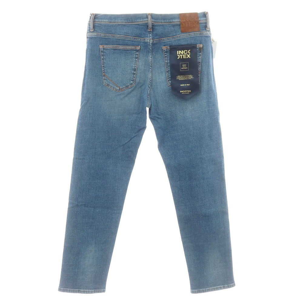 【新品アウトレット】インコテックス ブルーディヴィジョン INCOTEX BLUE DIVISION ストレッチ タイトテーパードデニムパンツ ジーンズ ブルー【 33 】【 状態ランクN- 】【 メンズ 】