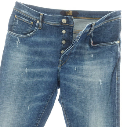 【新品アウトレット】インコテックス ブルーディヴィジョン INCOTEX BLUE DIVISION ストレッチ タイトテーパードデニムパンツ ジーンズ ブルー【 33 】【 状態ランクN- 】【 メンズ 】