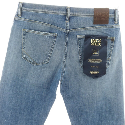 【新品アウトレット】インコテックス ブルーディヴィジョン INCOTEX BLUE DIVISION ストレッチ タイトテーパードデニムパンツ ジーンズ ブルー【 33 】【 状態ランクN- 】【 メンズ 】