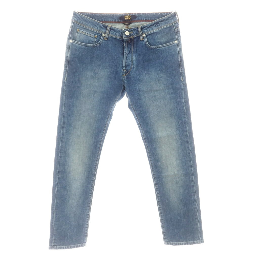 【新品アウトレット】インコテックス ブルーディヴィジョン INCOTEX BLUE DIVISION ストレッチ タイトテーパードデニムパンツ ブルー【 33 】【 状態ランクN- 】【 メンズ 】