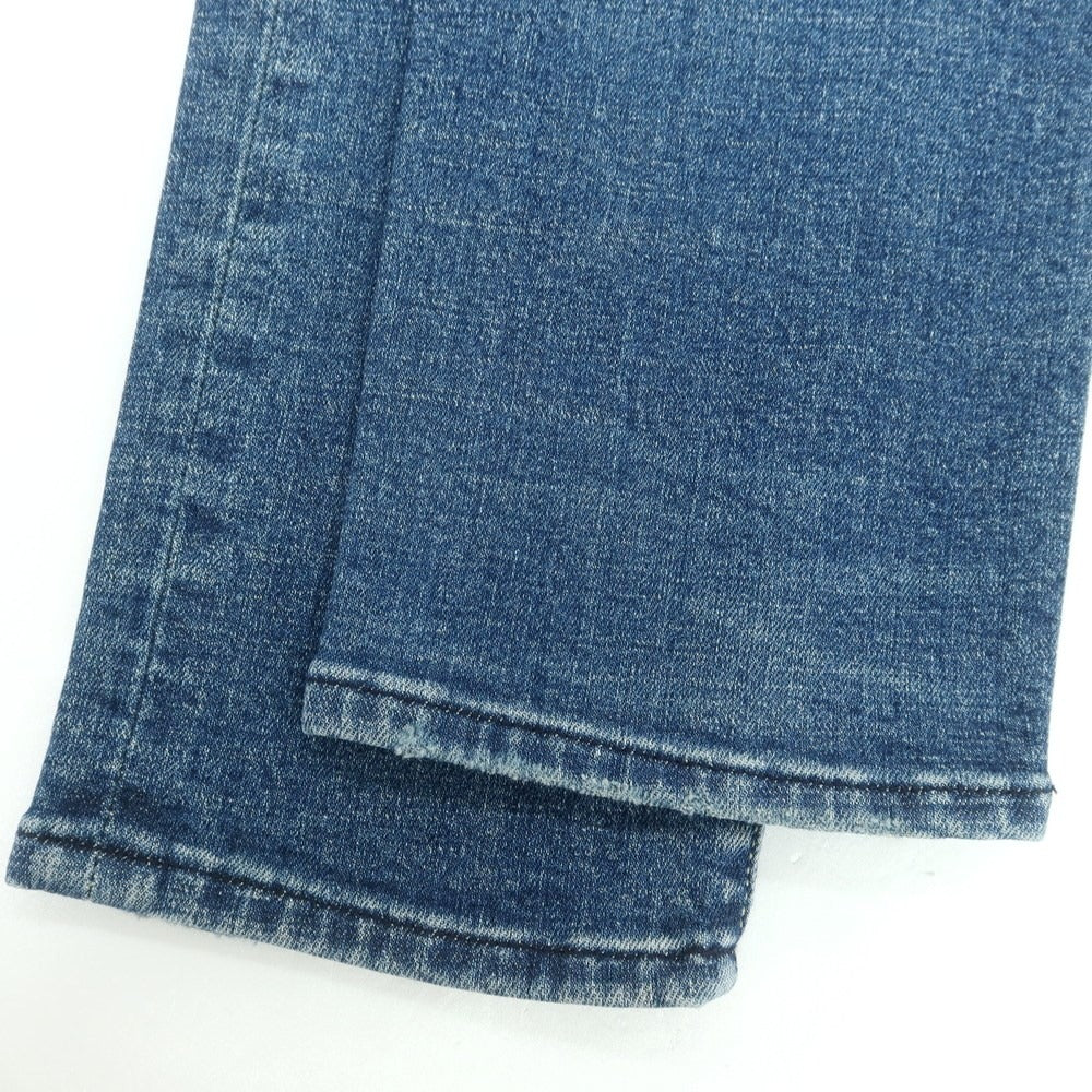 【新品】インコテックス ブルーディヴィジョン INCOTEX BLUE DIVISION クラッシュ加工 ストレッチ タイトテーパードデニムパンツ ブルー【サイズ33】【 状態ランクN 】【 メンズ 】 [CPD]