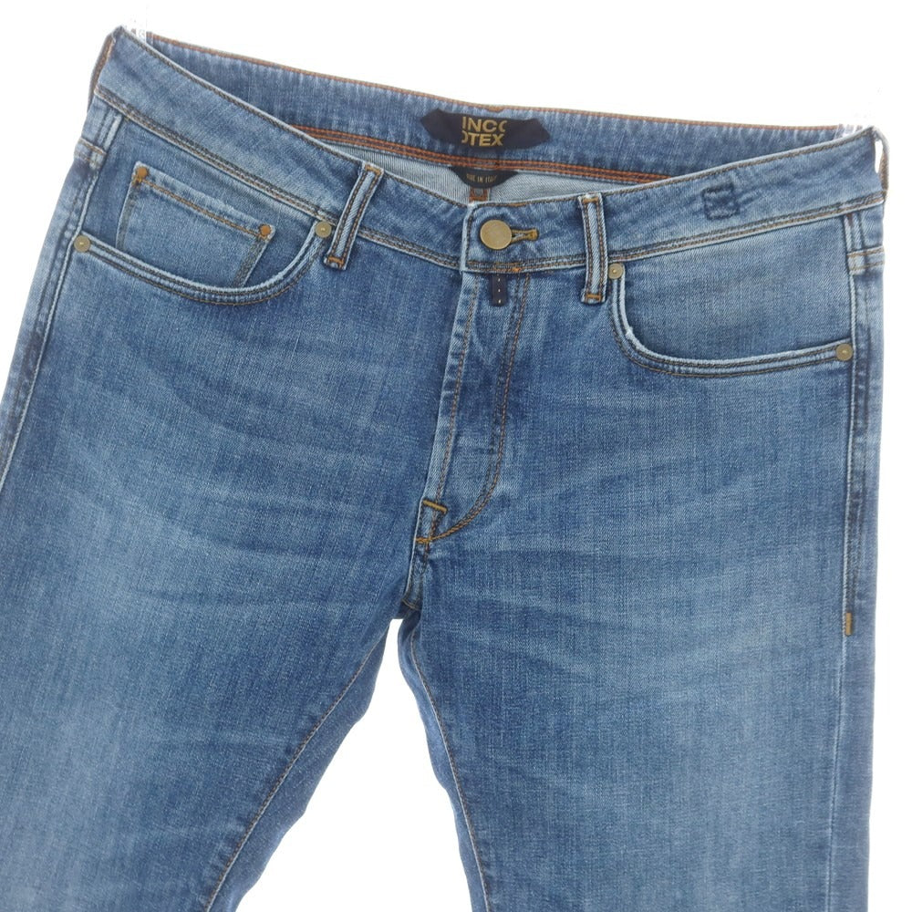 【新品アウトレット】インコテックス ブルーディヴィジョン INCOTEX BLUE DIVISION ストレッチ タイトテーパードデニムパンツ ブルー【 34 】【 状態ランクN- 】【 メンズ 】