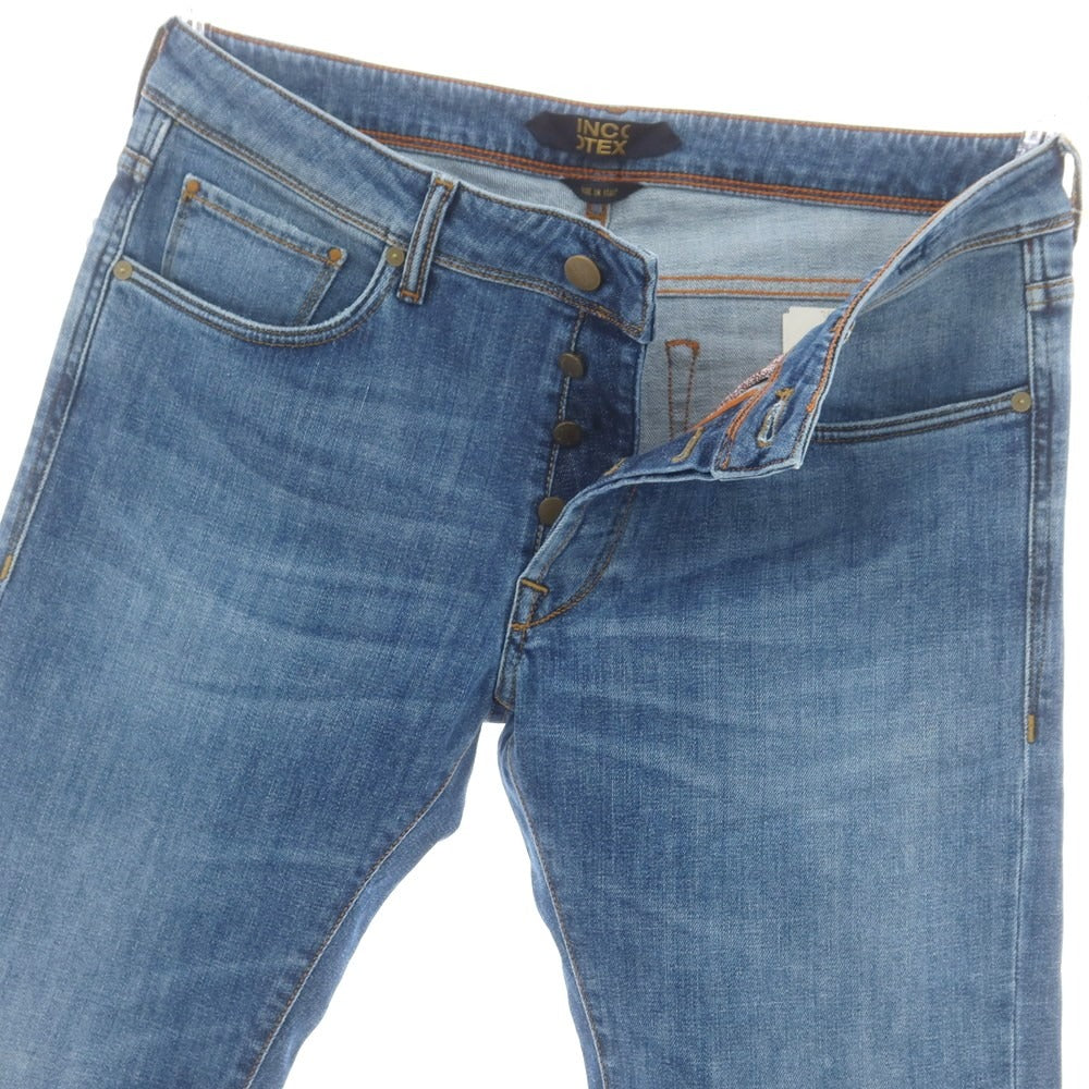 【新品アウトレット】インコテックス ブルーディヴィジョン INCOTEX BLUE DIVISION ストレッチ タイトテーパードデニムパンツ ブルー【 34 】【 状態ランクN- 】【 メンズ 】