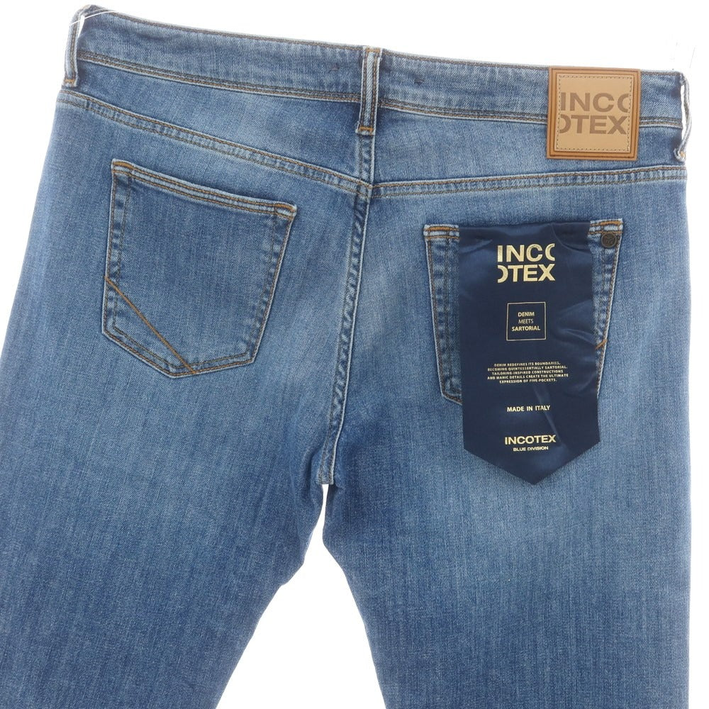 【新品アウトレット】インコテックス ブルーディヴィジョン INCOTEX BLUE DIVISION ストレッチ タイトテーパードデニムパンツ ブルー【 34 】【 状態ランクN- 】【 メンズ 】
