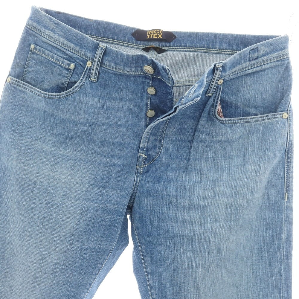 【新品】インコテックス ブルーディヴィジョン INCOTEX BLUE DIVISION ストレッチ タイトテーパードデニムパンツ ライトブルー【 34 】【 状態ランクN 】【 メンズ 】