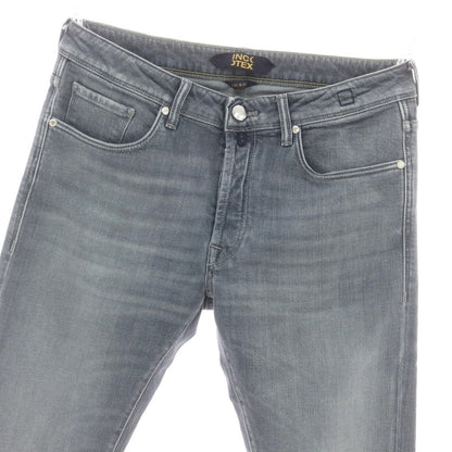 【新品】インコテックス ブルーディヴィジョン INCOTEX BLUE DIVISION ストレッチ タイトテーパードデニムパンツ グレー【 33 】【 状態ランクN 】【 メンズ 】