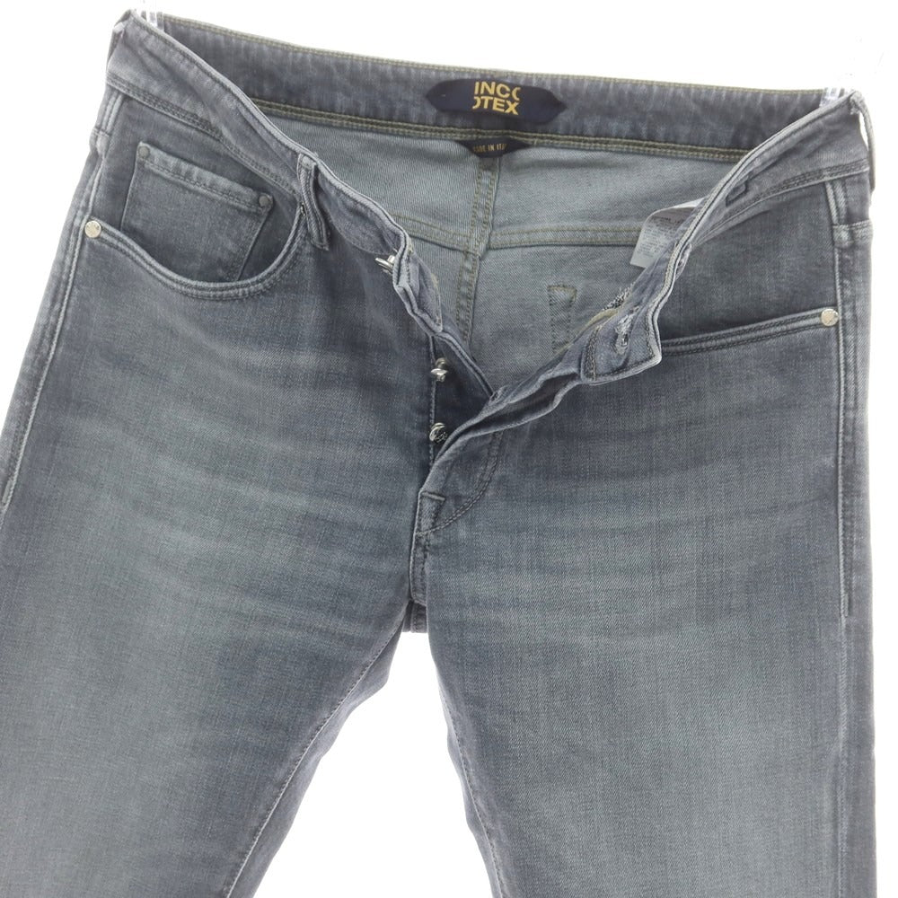 【新品】インコテックス ブルーディヴィジョン INCOTEX BLUE DIVISION ストレッチ タイトテーパードデニムパンツ グレー【 33 】【 状態ランクN 】【 メンズ 】