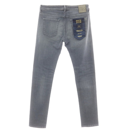 【新品】インコテックス ブルーディヴィジョン INCOTEX BLUE DIVISION ストレッチ タイトテーパードデニムパンツ グレー【 33 】【 状態ランクN 】【 メンズ 】