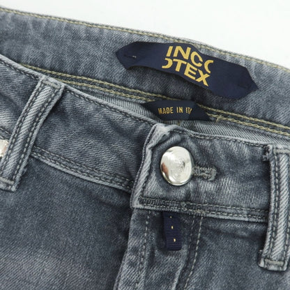【新品】インコテックス ブルーディヴィジョン INCOTEX BLUE DIVISION ストレッチ タイトテーパードデニムパンツ グレー【 33 】【 状態ランクN 】【 メンズ 】