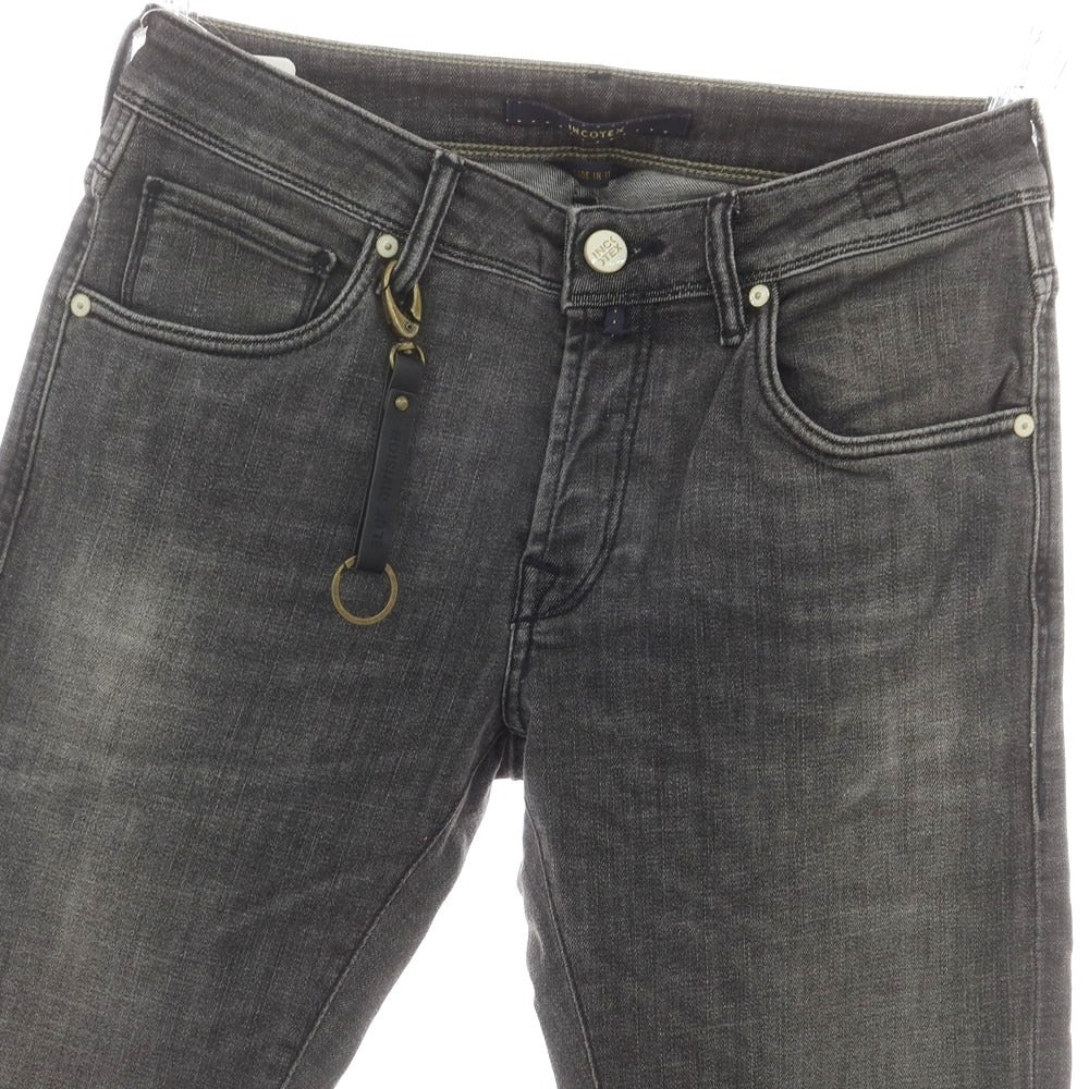 【新品】インコテックス ブルーディヴィジョン INCOTEX BLUE DIVISION ストレッチ タイトテーパードデニムパンツ ダークグレー【 29 】【 状態ランクN 】【 メンズ 】