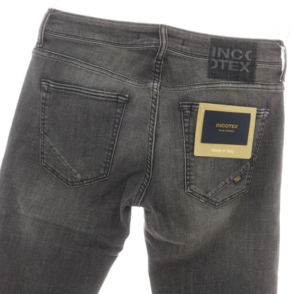 【新品】インコテックス ブルーディヴィジョン INCOTEX BLUE DIVISION ストレッチ タイトテーパードデニムパンツ ダークグレー【 29 】【 状態ランクN 】【 メンズ 】