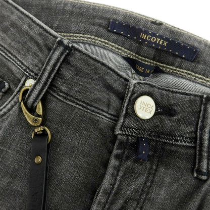 【新品】インコテックス ブルーディヴィジョン INCOTEX BLUE DIVISION ストレッチ タイトテーパードデニムパンツ ダークグレー【 29 】【 状態ランクN 】【 メンズ 】