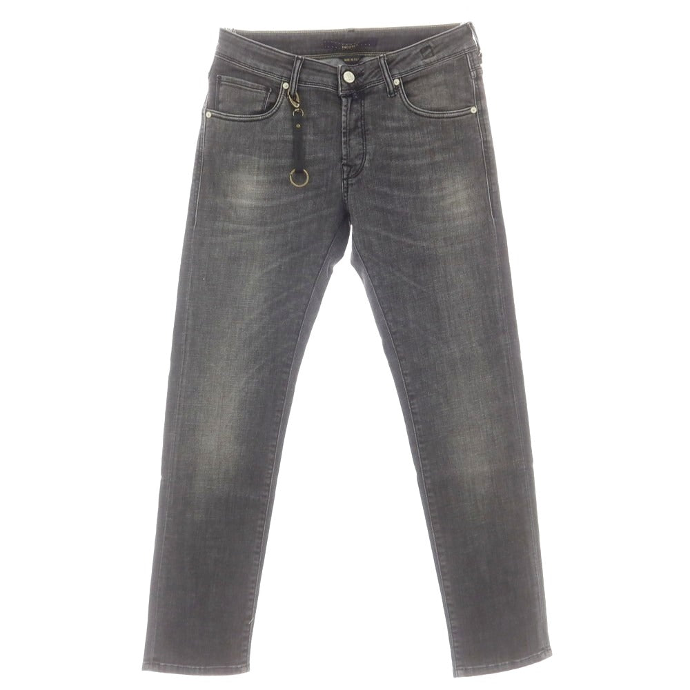 【新品】インコテックス ブルーディヴィジョン INCOTEX BLUE DIVISION ストレッチ タイトテーパードデニムパンツ ダークグレー【 30 】【 状態ランクN 】【 メンズ 】