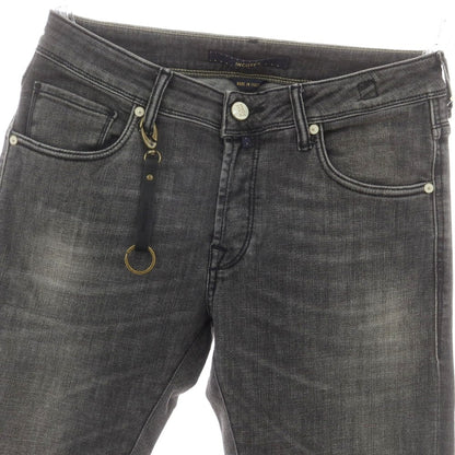 【新品】インコテックス ブルーディヴィジョン INCOTEX BLUE DIVISION ストレッチ タイトテーパードデニムパンツ ダークグレー【 30 】【 状態ランクN 】【 メンズ 】