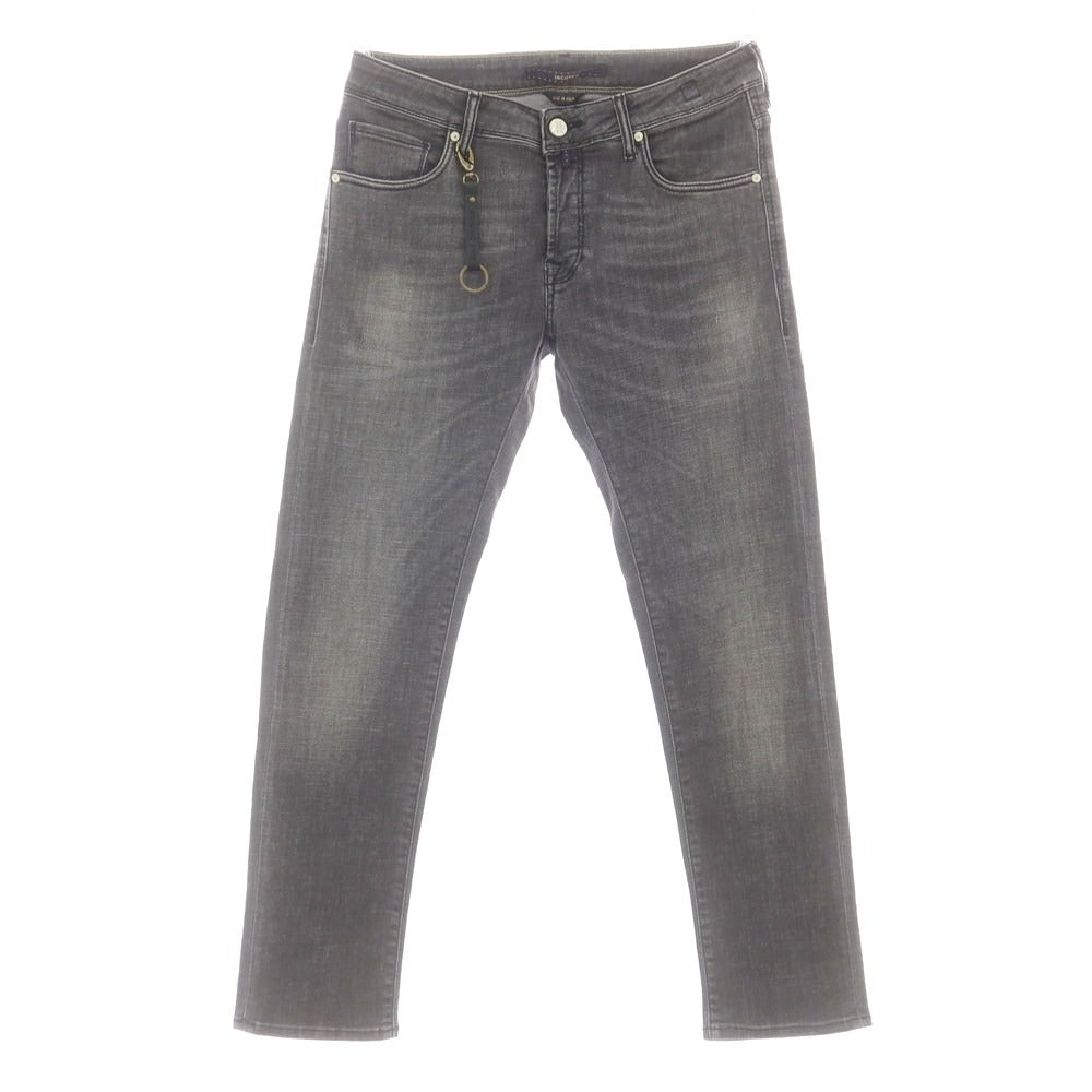 【新品】インコテックス ブルーディヴィジョン INCOTEX BLUE DIVISION ストレッチ タイトテーパードデニムパンツ ダークグレー【 31 】【 状態ランクN 】【 メンズ 】