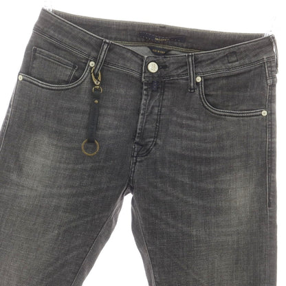 【新品】インコテックス ブルーディヴィジョン INCOTEX BLUE DIVISION ストレッチ タイトテーパードデニムパンツ ダークグレー【 31 】【 状態ランクN 】【 メンズ 】