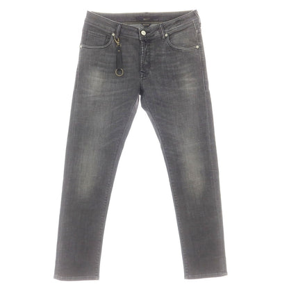 【新品】インコテックス ブルーディヴィジョン INCOTEX BLUE DIVISION ストレッチ タイトテーパードデニムパンツ ダークグレー【 32 】【 状態ランクN 】【 メンズ 】