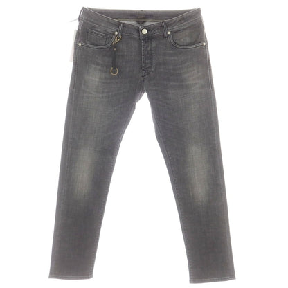 【新品】インコテックス ブルーディヴィジョン INCOTEX BLUE DIVISION ストレッチ タイトテーパードデニムパンツ ダークグレー【 34 】【 状態ランクN 】【 メンズ 】