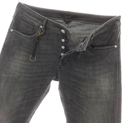 【新品】インコテックス ブルーディヴィジョン INCOTEX BLUE DIVISION ストレッチ タイトテーパードデニムパンツ ダークグレー【 36 】【 状態ランクN 】【 メンズ 】