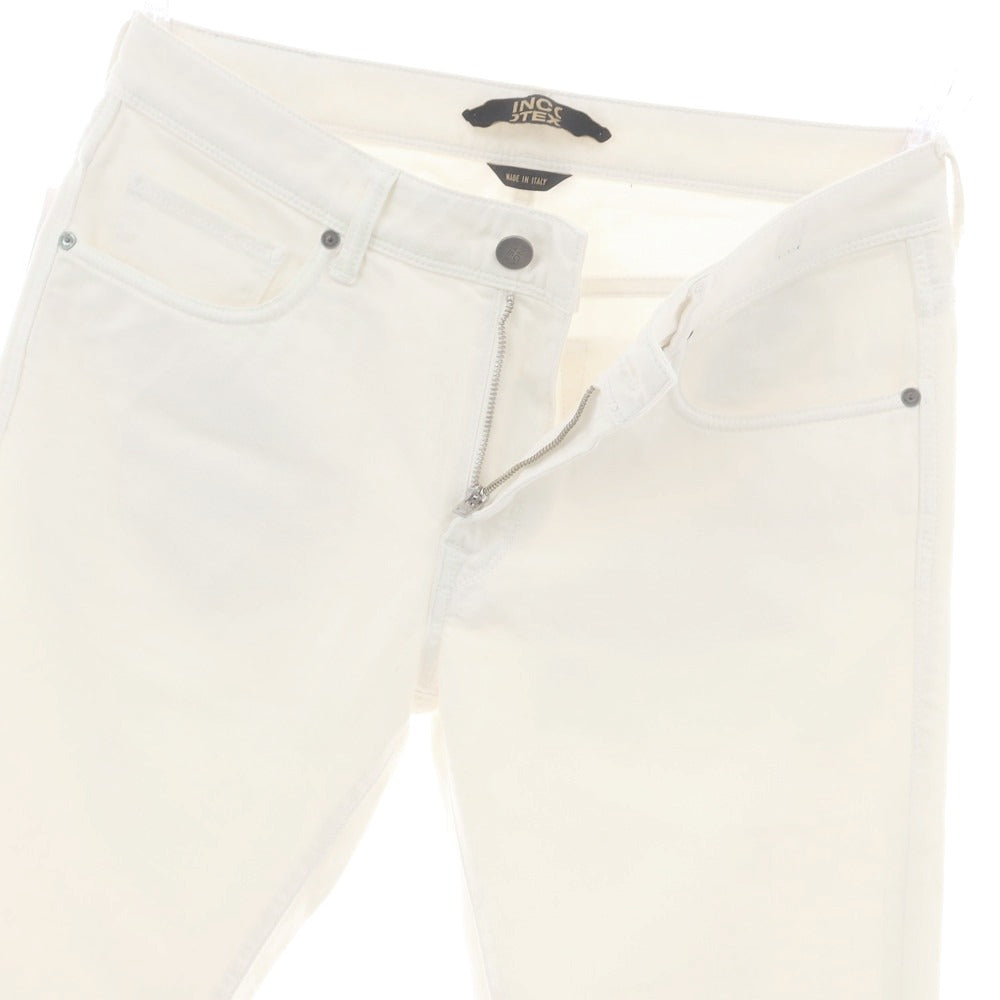 【新品アウトレット】インコテックス ブルーディヴィジョン INCOTEX BLUE DIVISION ストレッチ タイトテーパードデニムパンツ オフホワイト【 33 】【 状態ランクN- 】【 メンズ 】