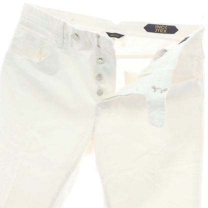 【新品】インコテックス ブルーディヴィジョン INCOTEX BLUE DIVISION TAILOR MADE ストレッチ タイトテーパードデニムパンツ オフホワイト【 33 】【 状態ランクN 】【 メンズ 】
