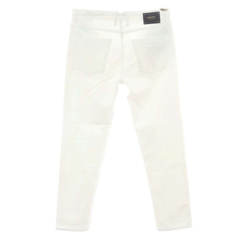 【新品】インコテックス ブルーディヴィジョン INCOTEX BLUE DIVISION TAILOR MADE ストレッチ タイトテーパードデニムパンツ オフホワイト【 33 】【 状態ランクN 】【 メンズ 】