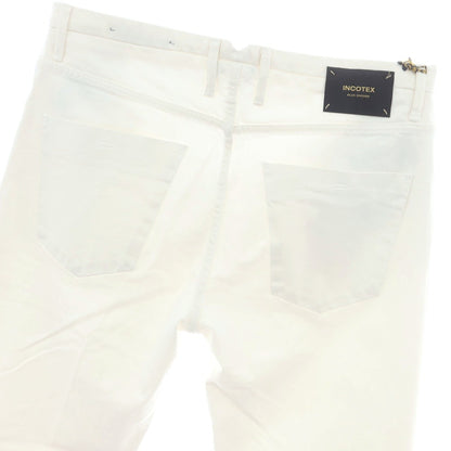 【新品】インコテックス ブルーディヴィジョン INCOTEX BLUE DIVISION TAILOR MADE ストレッチ タイトテーパードデニムパンツ オフホワイト【 33 】【 状態ランクN 】【 メンズ 】