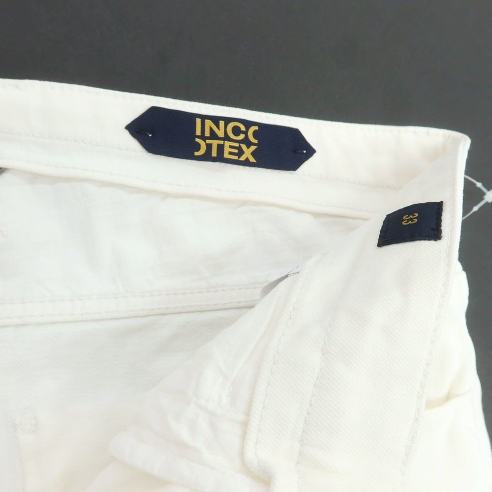 【新品】インコテックス ブルーディヴィジョン INCOTEX BLUE DIVISION TAILOR MADE ストレッチ タイトテーパードデニムパンツ オフホワイト【サイズ33】【 状態ランクN 】【 メンズ 】[BPD]