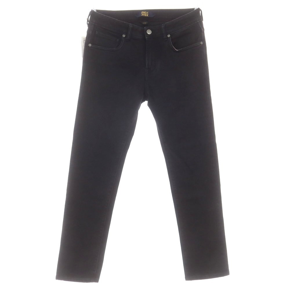 【新品】インコテックス ブルーディヴィジョン INCOTEX BLUE DIVISION ストレッチ タイトテーパードデニムパンツ ブラック【 30 】【 状態ランクN 】【 メンズ 】