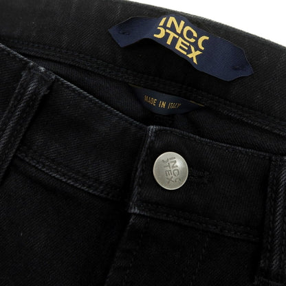 【新品】インコテックス ブルーディヴィジョン INCOTEX BLUE DIVISION ストレッチ タイトテーパードデニムパンツ ブラック【 30 】【 状態ランクN 】【 メンズ 】