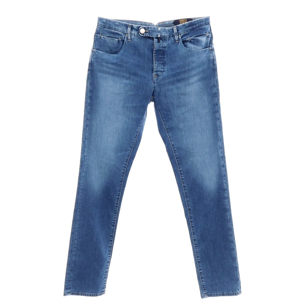 【新品】インコテックス ブルーディヴィジョン INCOTEX BLUE DIVISION ストレッチ コットンレーヨンポリエステル デニムパンツ ジーンズ ブルー【 33 】【 状態ランクN 】【 メンズ 】