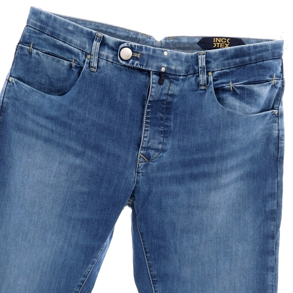 【新品】インコテックス ブルーディヴィジョン INCOTEX BLUE DIVISION ストレッチ コットンレーヨンポリエステル デニムパンツ ジーンズ ブルー【 33 】【 状態ランクN 】【 メンズ 】