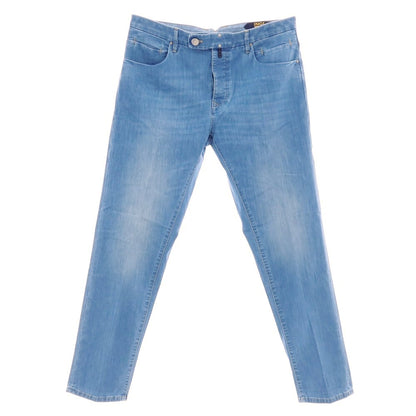 【新品アウトレット】インコテックス ブルーディヴィジョン INCOTEX BLUE DIVISION ストレッチ コットンレーヨンポリエステル デニムパンツ ジーンズ ライトブルー【 34 】【 状態ランクN- 】【 メンズ 】