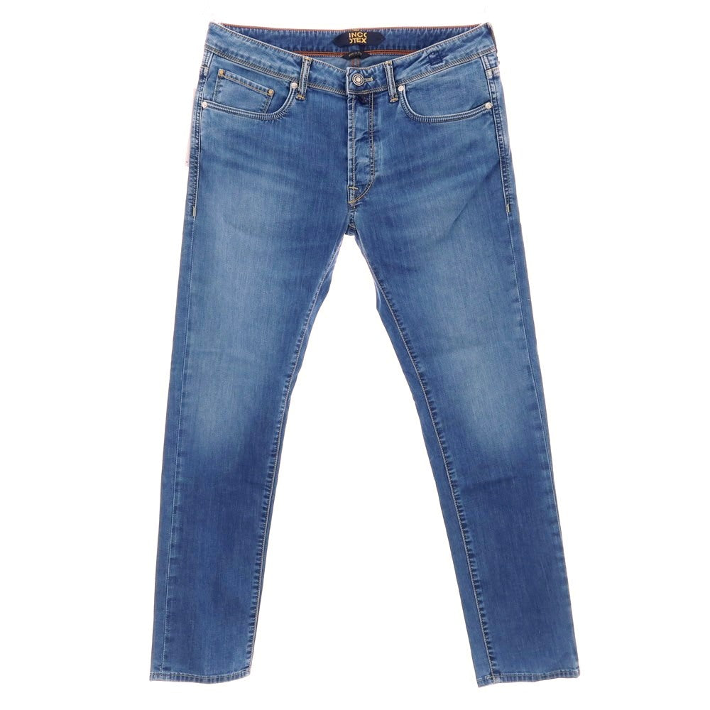 【新品アウトレット】インコテックス ブルーディヴィジョン INCOTEX BLUE DIVISION ストレッチ コットンレーヨンポリエステル デニムパンツ ジーンズ ブルー【 33 】【 状態ランクN- 】【 メンズ 】