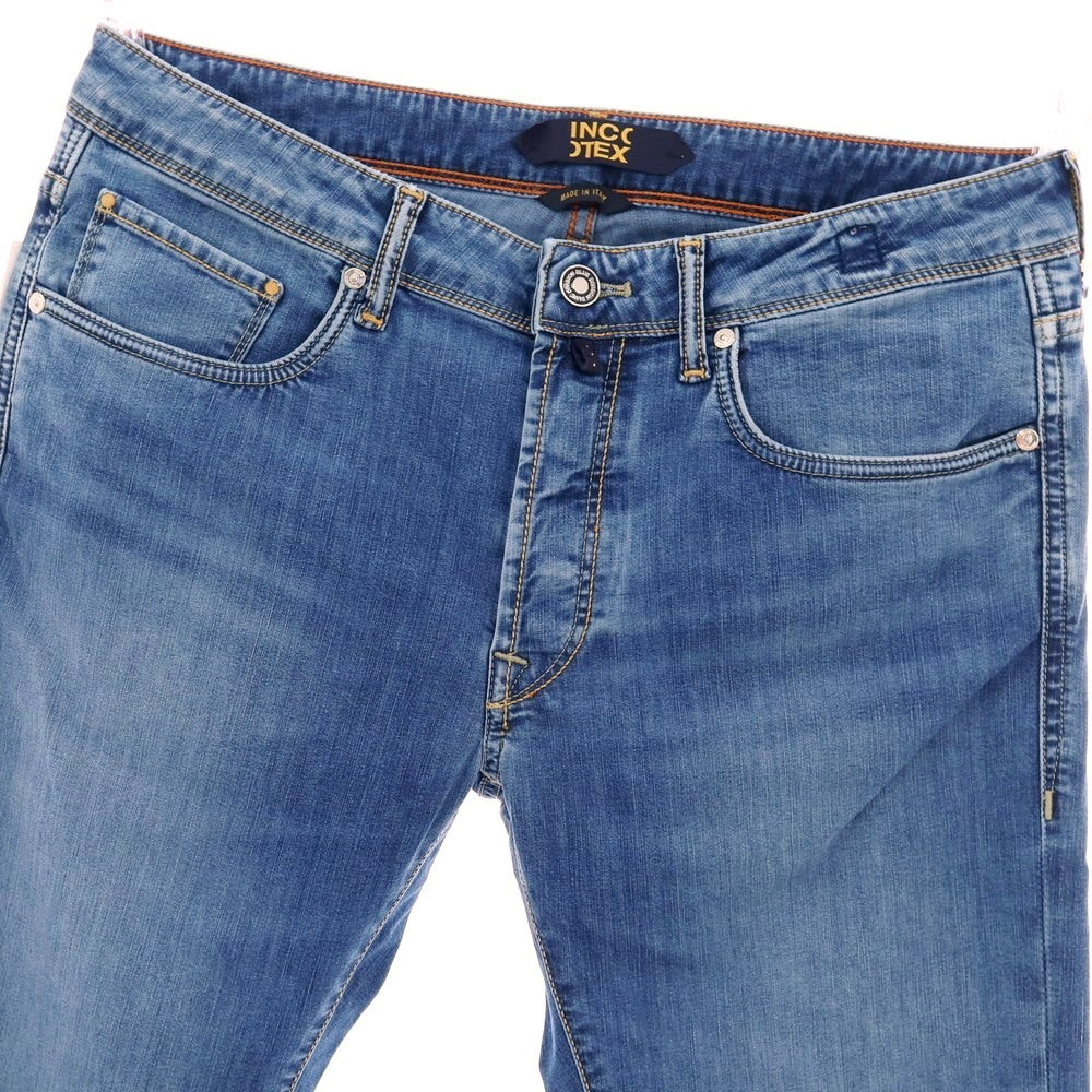 【新品アウトレット】インコテックス ブルーディヴィジョン INCOTEX BLUE DIVISION ストレッチ コットンレーヨンポリエステル デニムパンツ ジーンズ ブルー【 33 】【 状態ランクN- 】【 メンズ 】