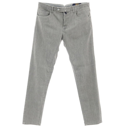 【新品アウトレット】インコテックス ブルーディヴィジョン INCOTEX BLUE DIVISION ストレッチ コットンレーヨンポリエステル デニムパンツ ジーンズ ライトグレー【 33 】【 状態ランクN- 】【 メンズ 】