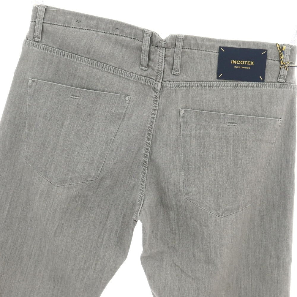 【新品アウトレット】インコテックス ブルーディヴィジョン INCOTEX BLUE DIVISION ストレッチ コットンレーヨンポリエステル デニムパンツ ジーンズ ライトグレー【 33 】【 状態ランクN- 】【 メンズ 】