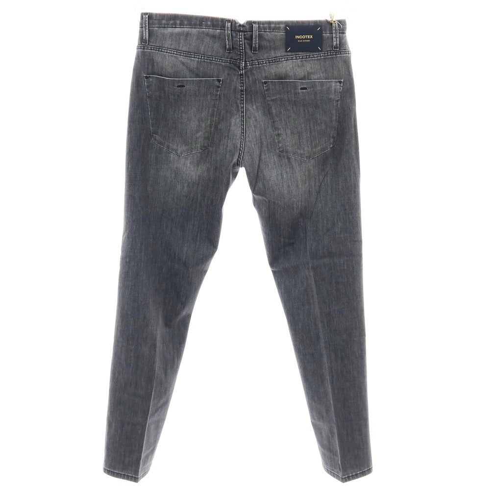 【新品】インコテックス ブルーディヴィジョン INCOTEX BLUE DIVISION ストレッチ コットンレーヨンポリエステル デニムパンツ ジーンズ グレー【 33 】【 状態ランクN 】【 メンズ 】