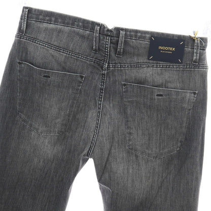 【新品】インコテックス ブルーディヴィジョン INCOTEX BLUE DIVISION ストレッチ コットンレーヨンポリエステル デニムパンツ ジーンズ グレー【 33 】【 状態ランクN 】【 メンズ 】
