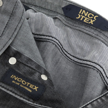 【新品】インコテックス ブルーディヴィジョン INCOTEX BLUE DIVISION ストレッチ コットンレーヨンポリエステル デニムパンツ ジーンズ グレー【 33 】【 状態ランクN 】【 メンズ 】
