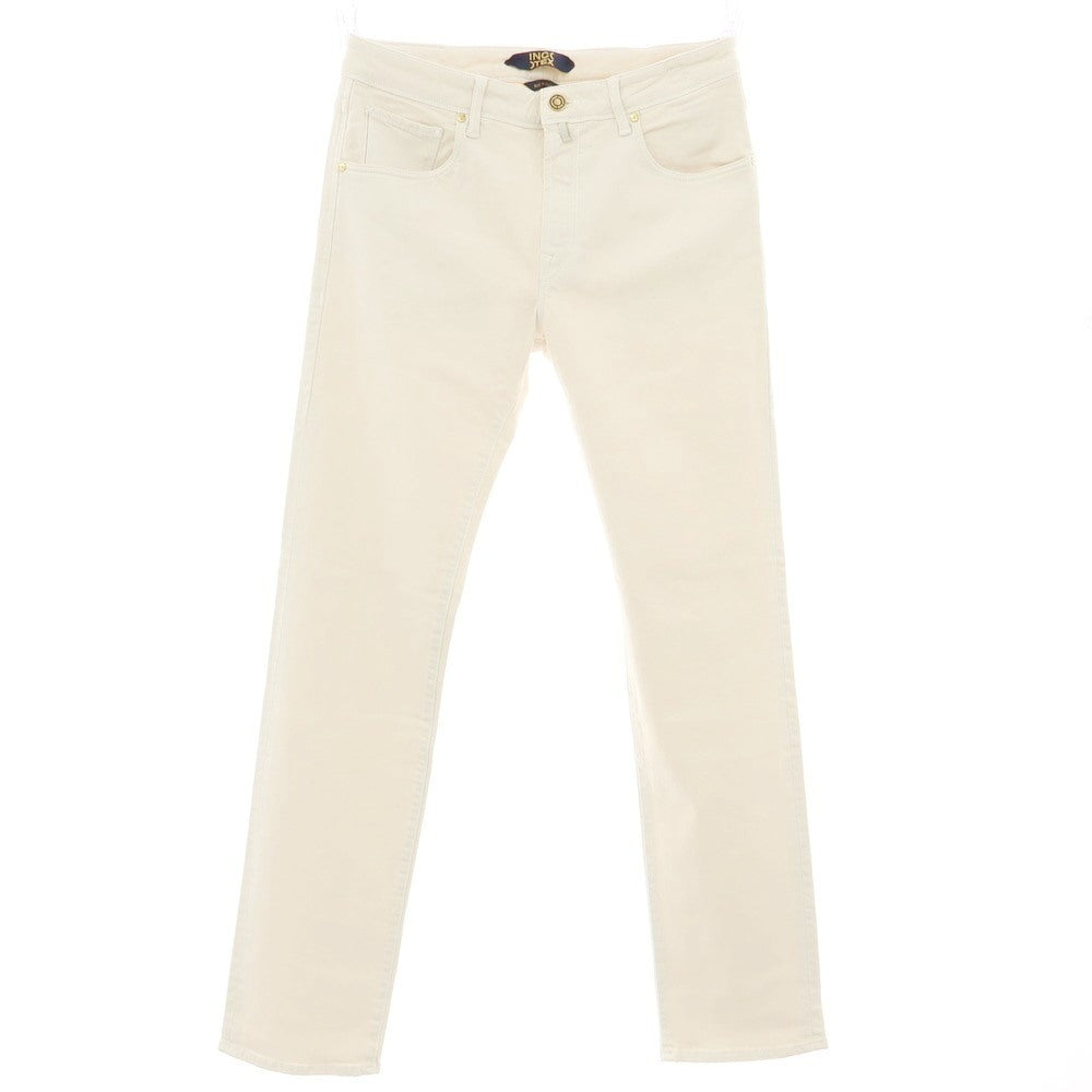 【新品】インコテックス ブルーディヴィジョン INCOTEX BLUE DIVISION ストレッチ コットン 5ポケットパンツ アイボリー【 33 】【 状態ランクN 】【 メンズ 】