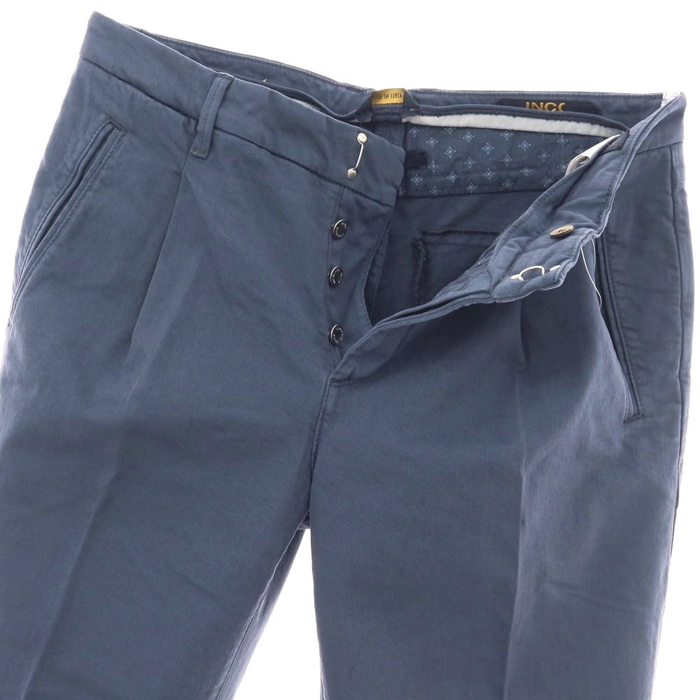 【新品アウトレット】インコテックス ブルーディヴィジョン INCOTEX BLUE DIVISION ストレッチ コットン カジュアルスラックスパンツ ネイビー【 33 】【 状態ランクN- 】【 メンズ 】